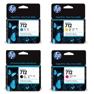 Pacchetto completo di inchiostro - cartucce HP 712 per HP Designjet